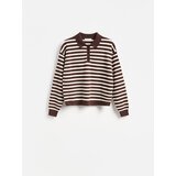 Reserved Polo-džemper - smeđi | shoptok.hr