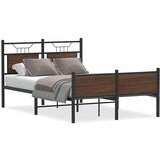 vidaXL Okvir kreveta bez madraca smeđa boja hrasta 120 x 200 cm drveni | shoptok.hr