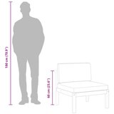  Vrtna srednja sofa s jastucima, drvo akacije i uže | shoptok.hr