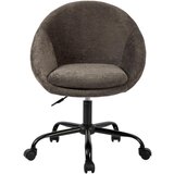 MID.YOU VRTLJIVI STOL kovina, tekstil siva, bela | Shoptok.si