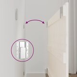  Zidno uzglavlje bijelo 108 x 3 x 60 cm od masivne borovine | shoptok.hr