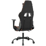  Igraća stolica s osloncem za noge umjetna koža crno-narančasta | shoptok.hr