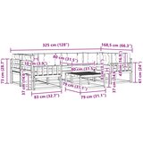  Set vanjskih sofa 5 kom. Bijela i bež | shoptok.hr