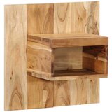vidaXL Noćni ormarić 50x27x50 cm puno drvo bagrem | shoptok.hr