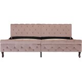  Okvir za krevet ružičasti baršunasti 200 x 200 cm | shoptok.hr