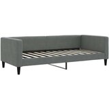 vidaXL Izvlečna dnevna postelja s predali temno siva 100x200 cm blago | Shoptok.si