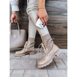 DStreet Botki damskie HOLLYHOCK beżowe | shoptok.hr