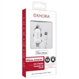 POZZI Khora Mobile KH-22190 avtomobilski polnilnik za Apple iPhone 5 White, (21019668) Cene