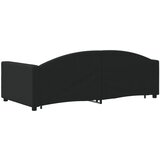  Dnevni krevet na razvlačenje crni 90 x 190 cm od tkanine | shoptok.hr
