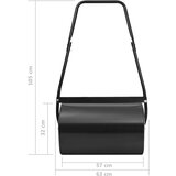 vidaXL Valjak za travnjak crni 63 cm 50 L | shoptok.hr