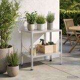  Stol za presađivanje 60 x 50 x 80 cm Nehrđajući čelik Srebrna | shoptok.hr
