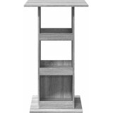  Barski stol s prostorom siva boja hrasta 60x60x102 cm drveni | shoptok.hr