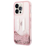 Karl Lagerfeld Trdo ohišje za Apple iPhone 14 Pro Max Glitter KL Floating Glitter, Roza, (21244369) | Shoptok.si