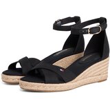 Tommy Hilfiger Sandali s paščki črna | Shoptok.si