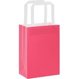  Papirnate vrećice 250 kom s ručkama ružičaste 15x8x21 cm | Eponuda.com