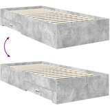  Okvir za krevet s uzglavljem Betonski sivi 75 x 190 cm | shoptok.hr