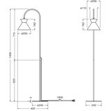 Osram podna lampa decor waist 1xE27/40W/230V crna | Eponuda.com
