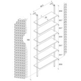 MID.YOU Regal Insasi, Bela, Črna | Shoptok.si