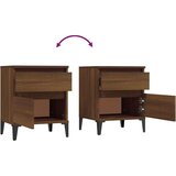 Nočna omarica 2 kosa Rjav hrast 40x35x50 cm, (20716340) | Shoptok.si