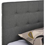 CARRYHOME OBLAZINJENA POSTELJA 180 cm x 200 cm , les, tekstil antracit | Shoptok.si