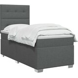  Boxspring krevet s madracem Tamnosiva 100 x 200 cm Tkanina | shoptok.hr