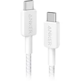 322 USB-C na USB-C pleteni kabel 1.8 m bijeli