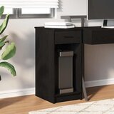 TOWER stalak za računalo s ladicom crni 35x45x77 cm | Shoptok.si