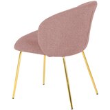 Mömax stol, les, kovina, tekstil pink | Shoptok.si