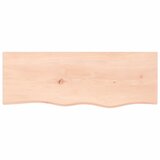  Zidna polica 80 x 30 x 2 cm od neobrađene masivne hrastovine | shoptok.hr