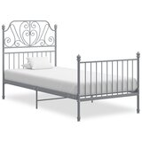  Okvir za krevet sivi metalni 100 x 200 cm | shoptok.hr