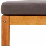  Vrtni tabure s jastukom 65x65x29 cm od masivnog drva bagrema | shoptok.hr