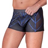 NEK Cool Matte Look Pants with Blue Metallic Stripes 2133555 Black S Cene