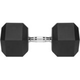  Gumom obložena bučica od lijevanog željeza HEX 40 kg REBEL ACTIVE | shoptok.hr