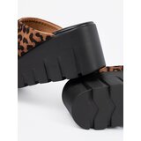 SEASTAR Women's suede slippers on leopard print wedges | shoptok.hr
