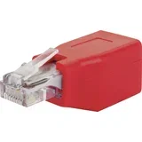 RJ45 omrežni adapter CAT 6 [1x RJ45 vtičnica - 1x RJ45 vtič] rdeča, (20430076)