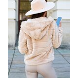 Resti Beige women's imitation fur jacket | Shoptok.si