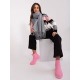 Wool Fashion Italia Scarf-AT-SZ-23185.73P-dark grey | Shoptok.si