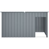  Kućica za pse s krovom antracit 196x91x110 cm pocinčani čelik | shoptok.hr