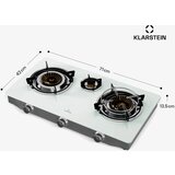 Klarstein Barzona 3 plinski štedilnik za kampiranje, bele barve (3 x gorilnik) - | Shoptok.si