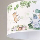  Brilagi - LED dečiji luster na sajli BOBO 1xE27/10W/230V prečnik 35 cm bela/džungla | Eponuda.com