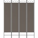 Sobna pregrada s 4 panela antracit 160x220 cm od tkanine | Eponuda.com