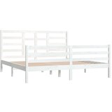  Za krevet od masivnog drva bijeli 180 x 200 cm 6FT veliki | shoptok.hr
