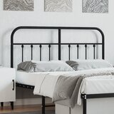vidaXL Kovinsko posteljno vzglavje črno 150 cm Cene