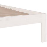  Okvir za krevet od masivnog drva bijeli 200 x 200 cm | shoptok.hr