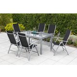 Ambia Garden Vrtna Garnitura Carrara, 7-Delno, Črna | Shoptok.si
