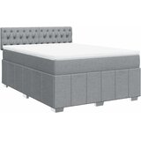  Krevet box spring s madracem svjetlosiva 160x200 cm tkanina | shoptok.hr