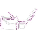 Set kofa za saunu 2 pcs Crna 8.5 x 8 x 4.5 cm Aluminij | shoptok.hr