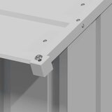 vidaXL Pasja hiša s streho 131x101x102 cm Pocinkano jeklo | Shoptok.si