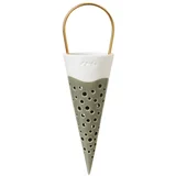 Viseća zelena keramička dekoracija Cone, visina 18 cm