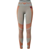 Ea7 Emporio Armani Sportske hlače bazalt siva / narančasta / neonsko roza / crna